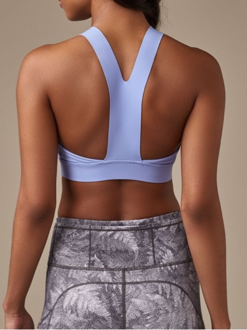 Lululemon Womens Fast & Free Sports Bra Hydrangea Blue Running Yoga Workout 10